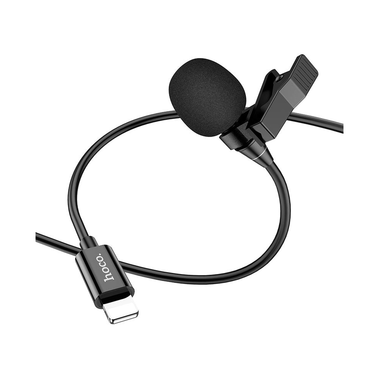 HOCO L14 IPHONE LAVALIER MICROPHONE BLACK