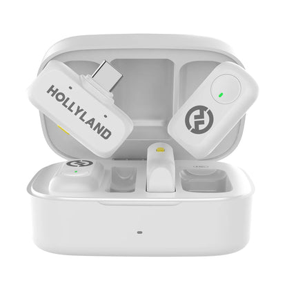 HOLLYLAND Lark A1 Wireless Mini Microphone Combo - White