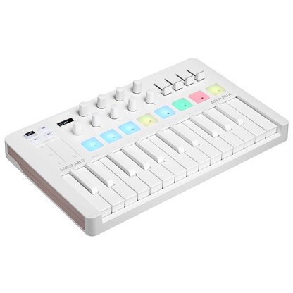 Arturia MiniLab 3 MIDI Keyboard, Alpine White ARTURIA