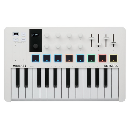 Arturia MiniLab 3 MIDI Keyboard, White ARTURIA