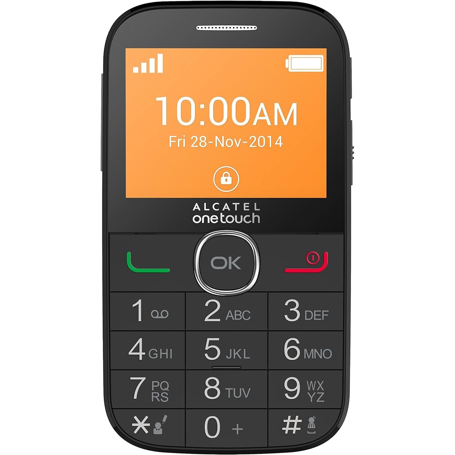 ALCATEL 2004 C BLACK (BIG BUTTONS-EMERGENCY CALL)