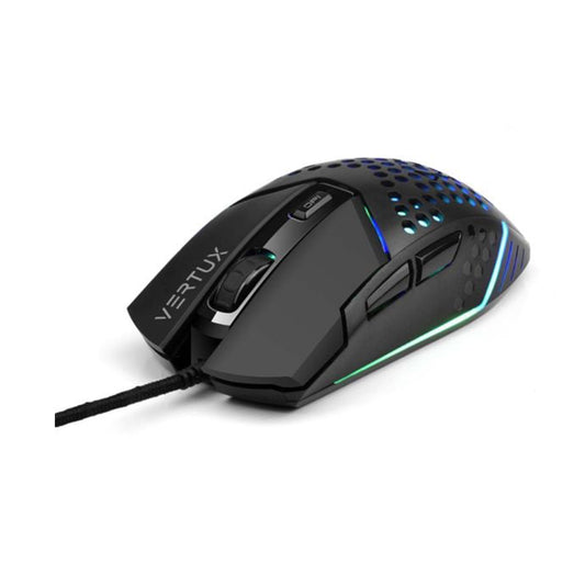 VERTUX 6 Buttons Hex-Shell Wired RGB Gaming Mouse