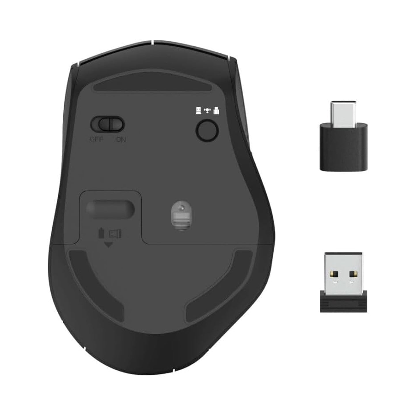 HAMA Optical 6-button wireless mouse “MW-600", USB-C/USB-A