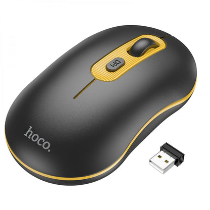 HOCO PLATINUM 2.4GB BUSINESS WIRELESS MOUSE BLACK YELLOW