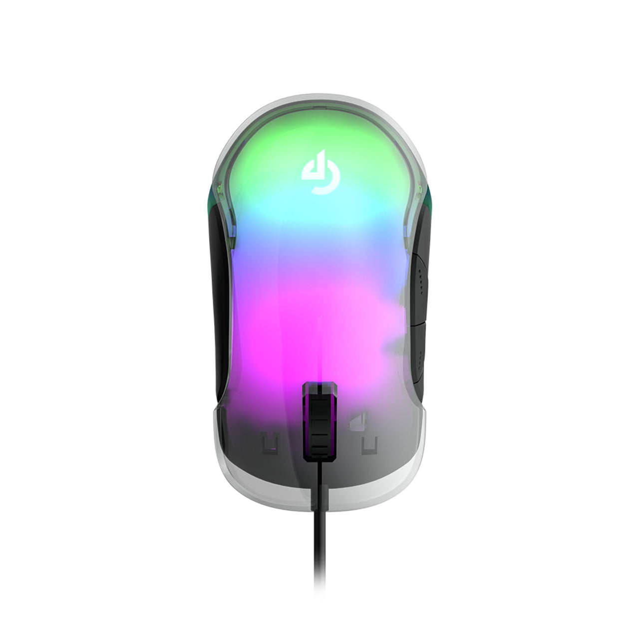 PORODO GAMING MOUSE 8D WIRED WITH RGB CRYSTAL SHELL 8 PROG