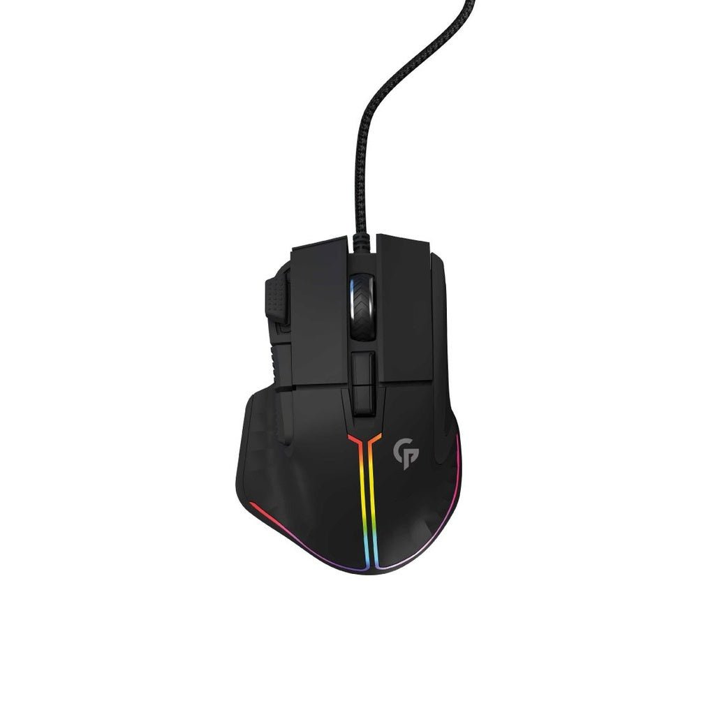 PORODO GAMING MOUSE 8D WIRED WITH RGB LIGHTING EFFECTS-BLACK