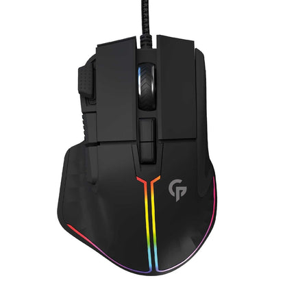 PORODO GAMING MOUSE 8D WIRED WITH RGB LIGHTING EFFECTS-BLACK