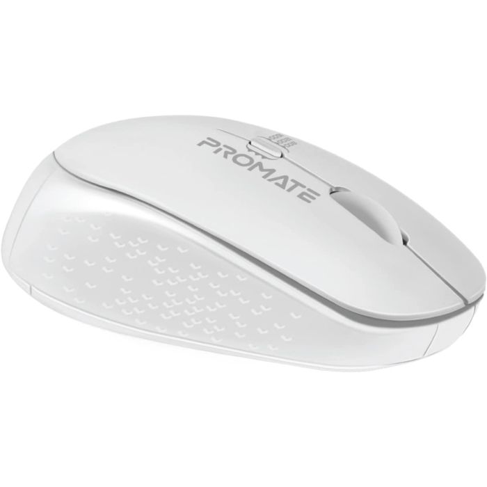 PROMATE Ergonomic Wireless Mouse - White