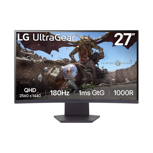 LG 27 Inch UltraGear™ Curved QHD 180Hz Gaming Monitor