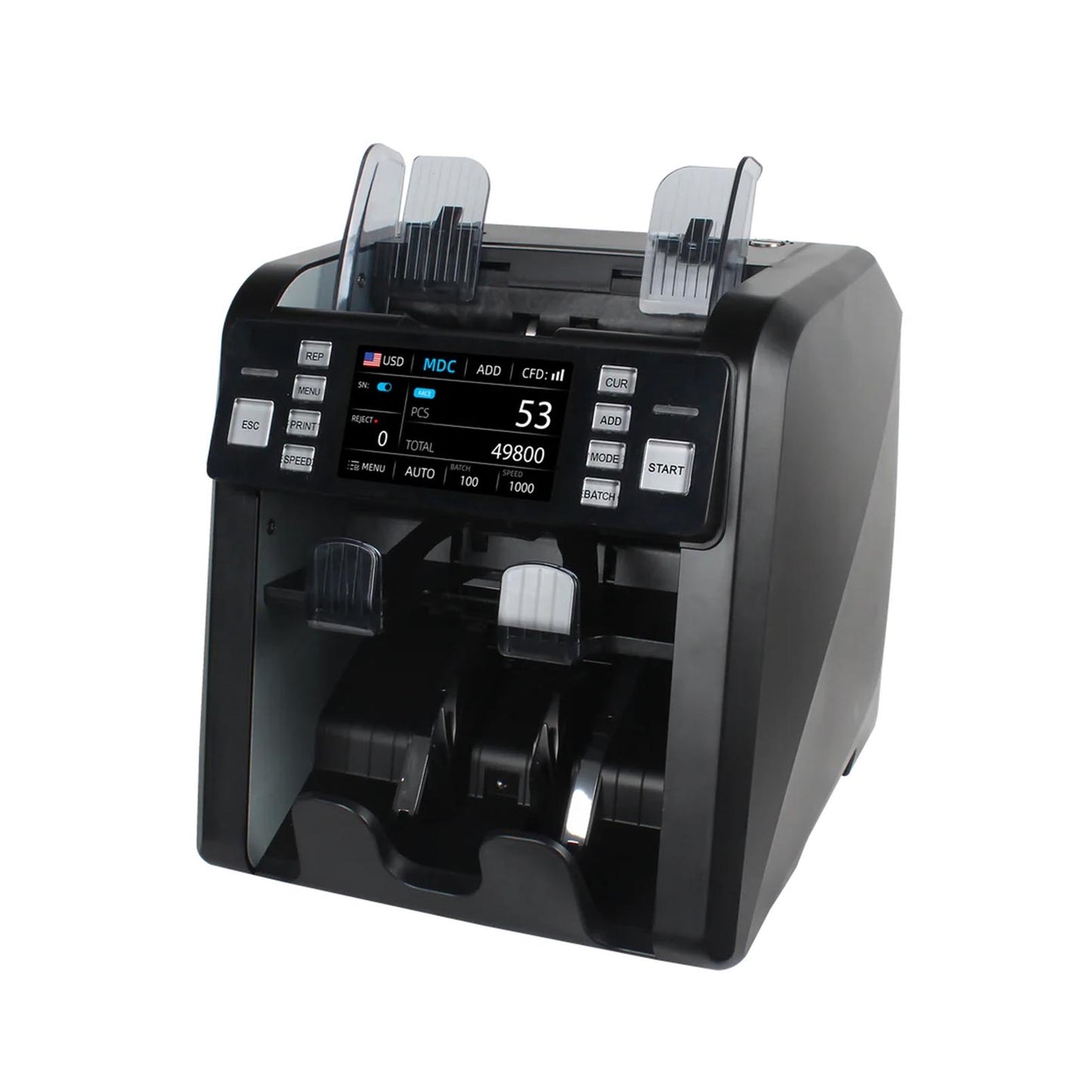 KOLMAN 2 Pockets Touch Screen Money Counter KOLMAN