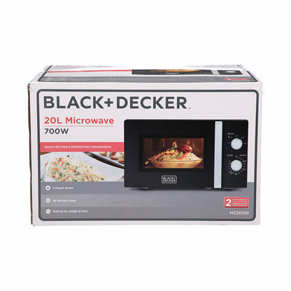 Black & Decker Microwave 20L 700W,Black