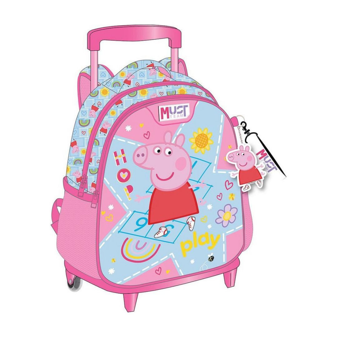 Must Peppa Pig 3D Trolley Backpack 12.5'
