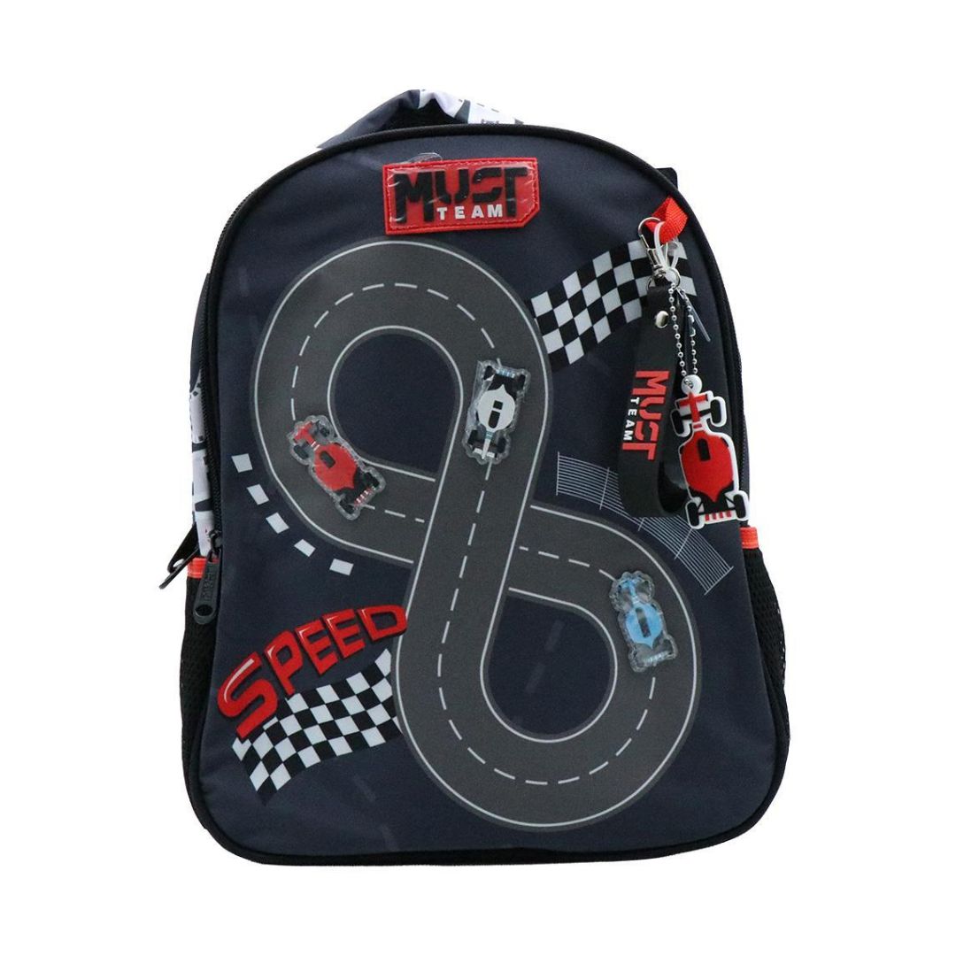 Must Team Racing Cars Backpack 12.5"