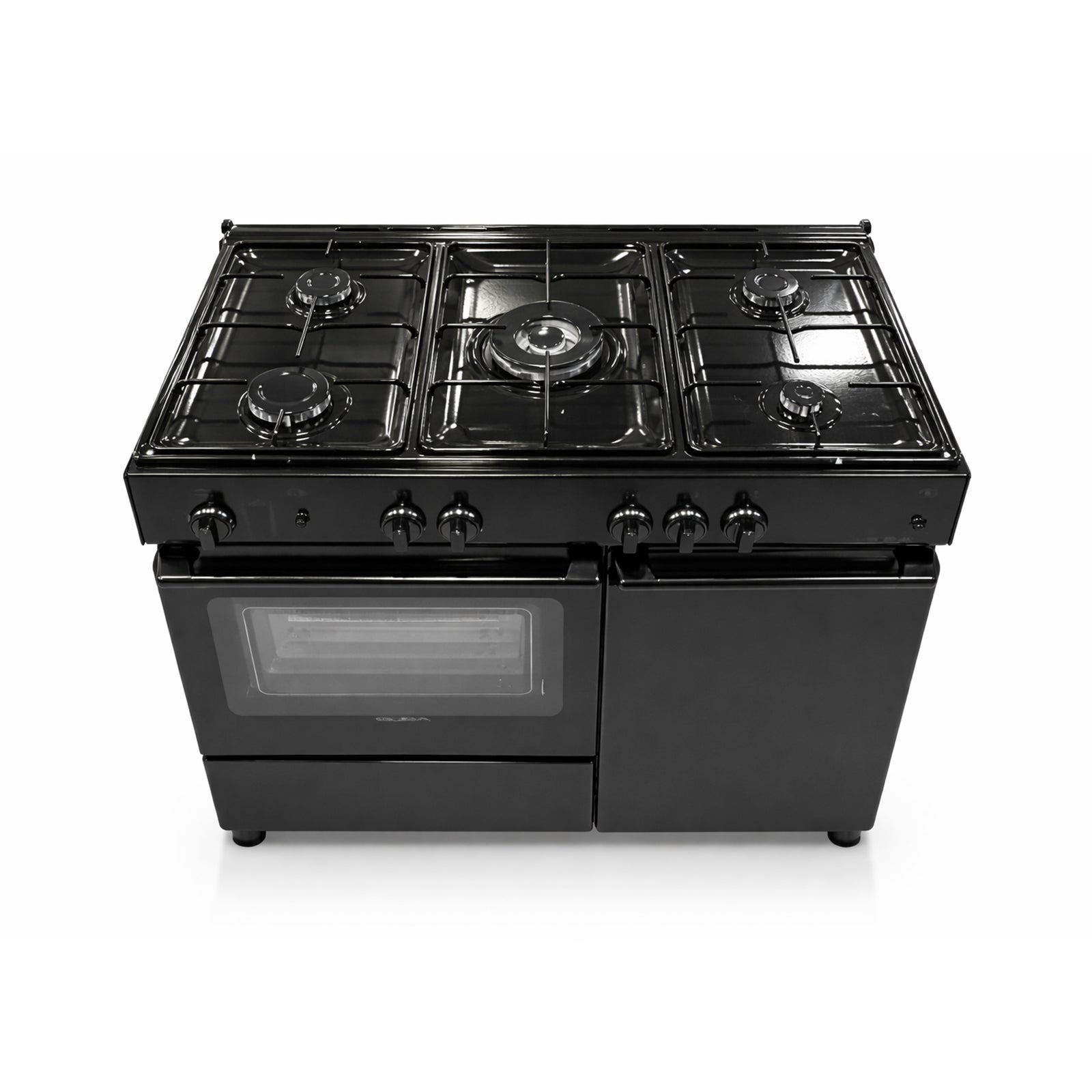 ELBA Cooker 80 cm Bottle Comp 5 Gas Burners Ignition Black