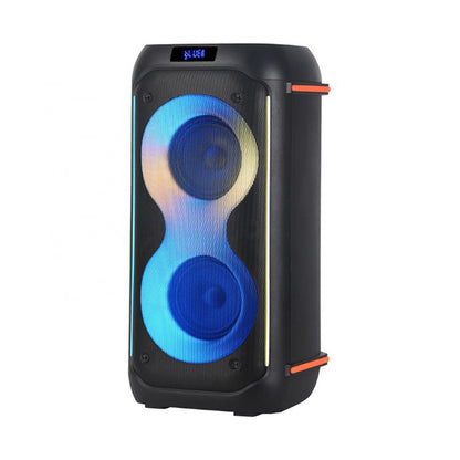 WIRELESS BLUETOOTH SPEAKER 6.5''*2 60W LED LIGHTS PARTY SPK