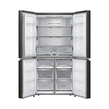 GORENJE Refrigerator 4 Doors With Ice Maker Black