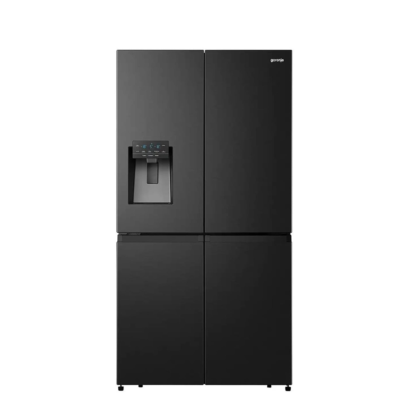 GORENJE Refrigerator 4 Doors With Ice Maker Black GORENJE
