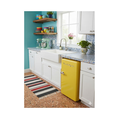 Nostalgia 5CFT Retro Refrigerator 1 Door 90 Litres Yellow