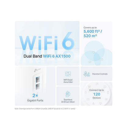 TP LINK AX1500 Whole Home Mesh Wi-Fi 6 System TP LINK