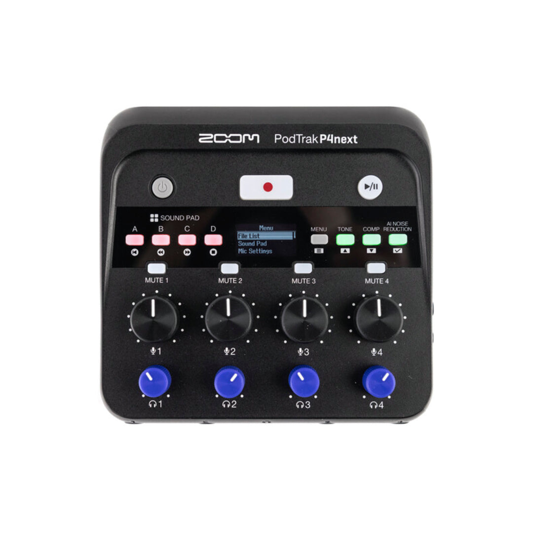 Zoom PodTrak P4next Portable Multitrack Podcast Recorder