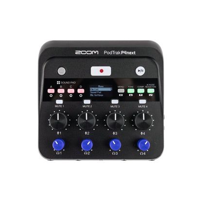Zoom PodTrak P4next Portable Multitrack Podcast Recorder