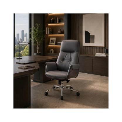 Okla Grey Office Chair, Ergonomic , A Sleek Modern Design CHN