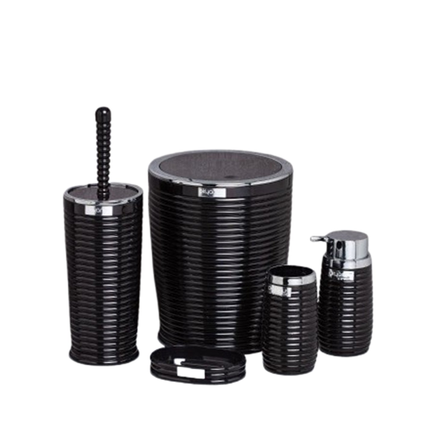 Elegance Bathroom Set (5 pcs) - Chrome