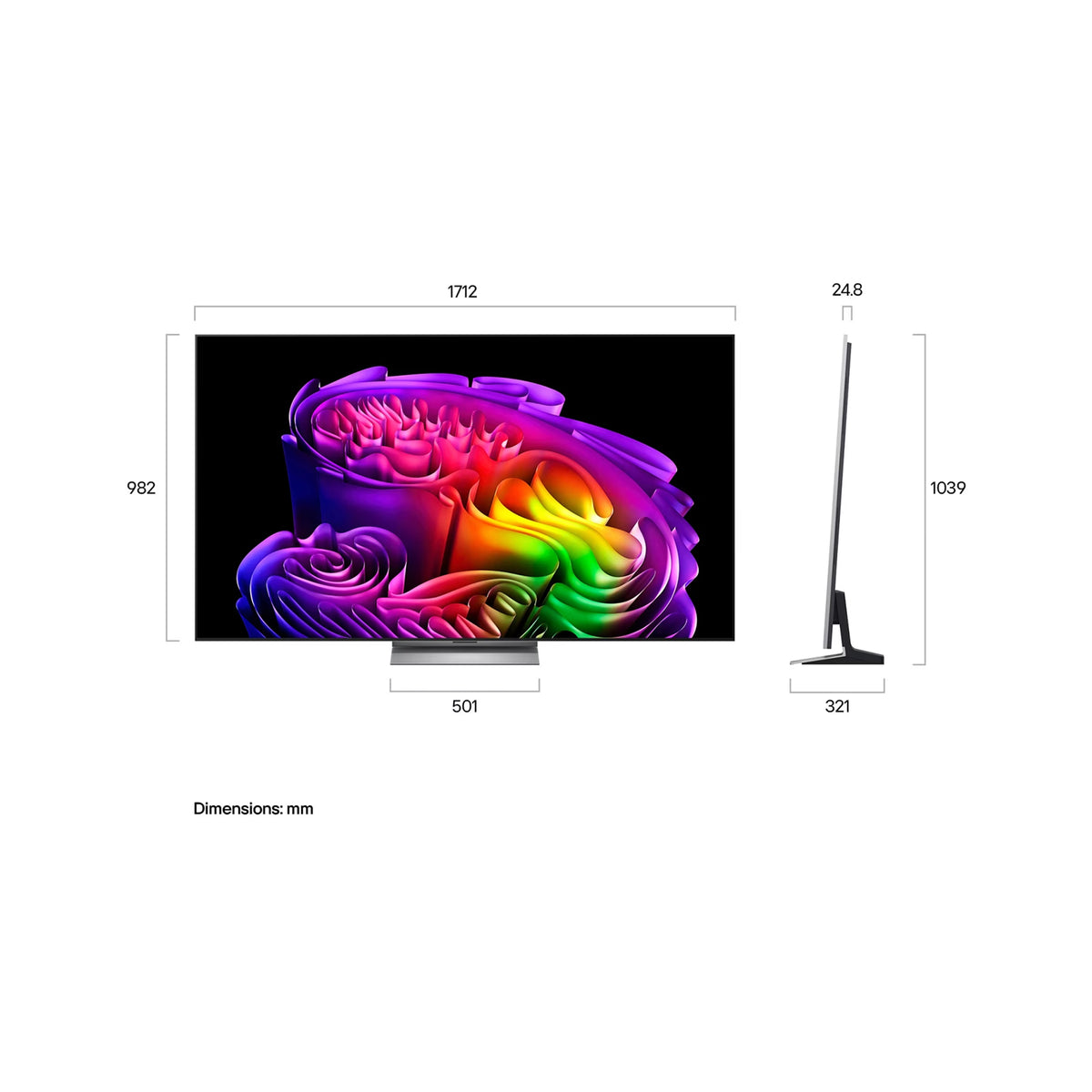 LG OLED 77" evo AI G6 4K Smart TV Radiant Color Tech LG