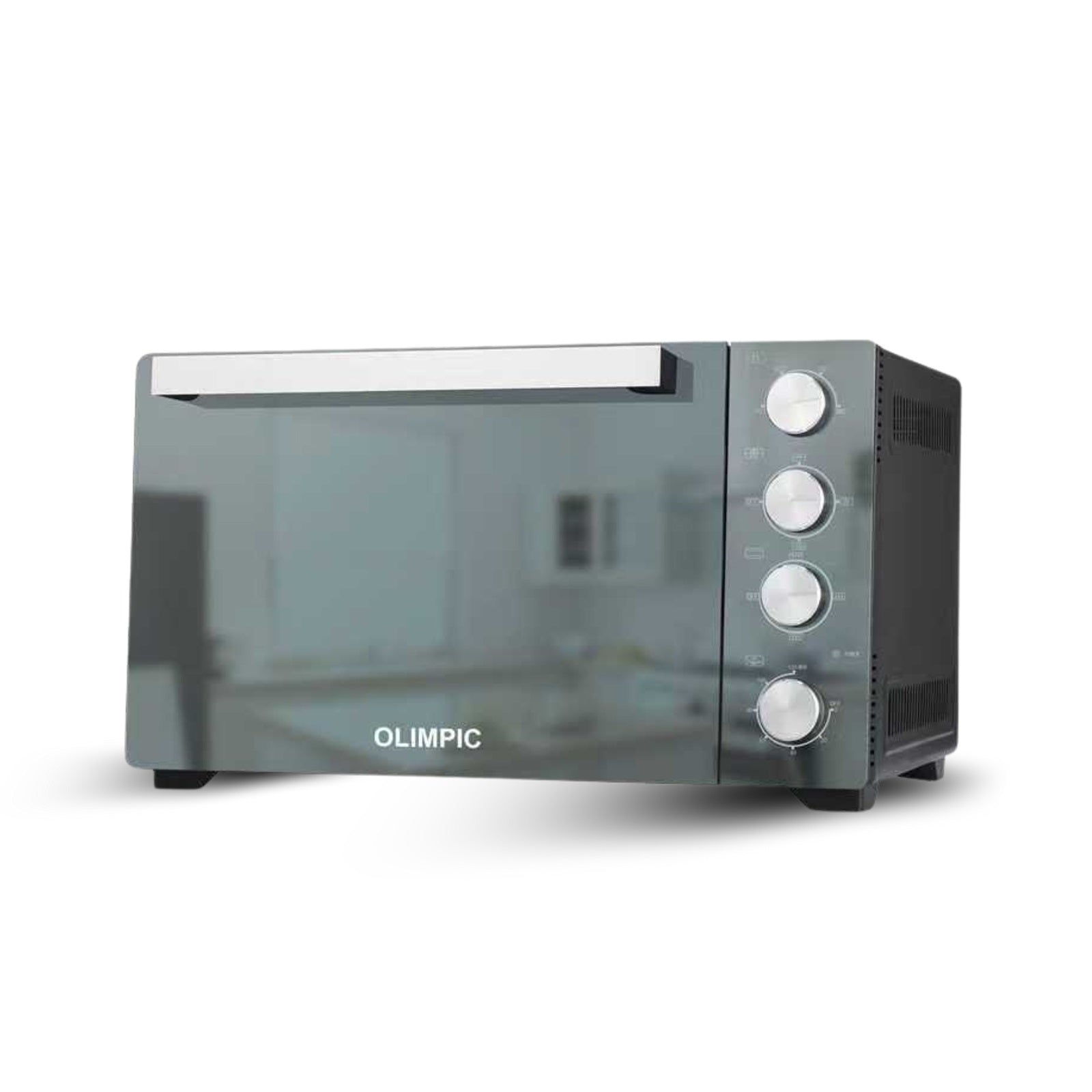 Olimpic Electric Oven 70L Double Glass Black