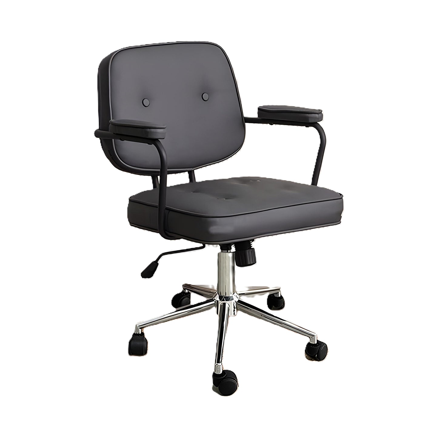 Ompi Black Office Chair, Classic And Comfy