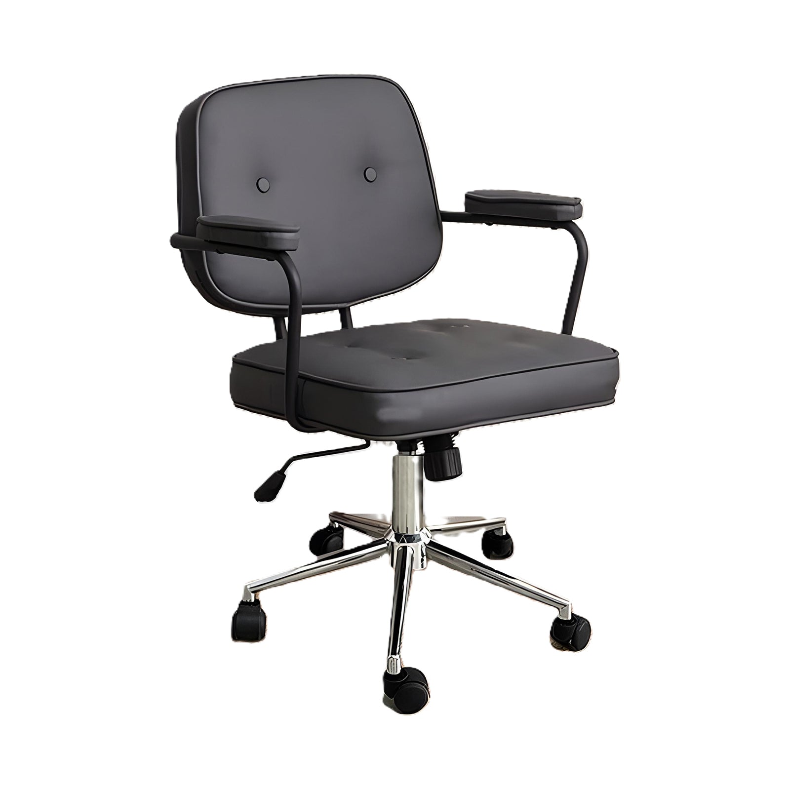 Ompi Black Office Chair, Classic And Comfy
