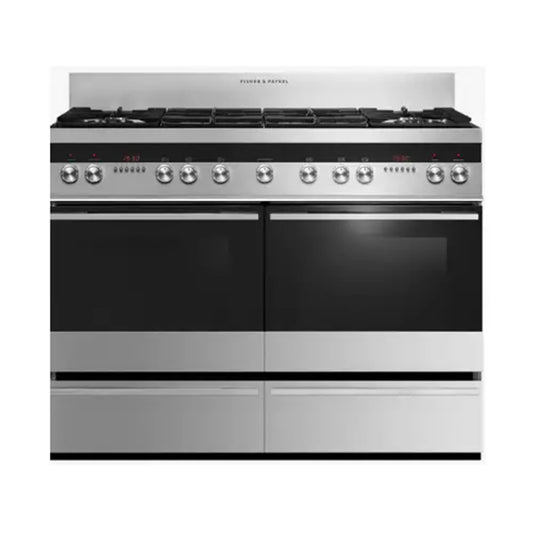 FISHER&PAYKEL Cooker Pro 120cm 6 Gas Burners Double ovens