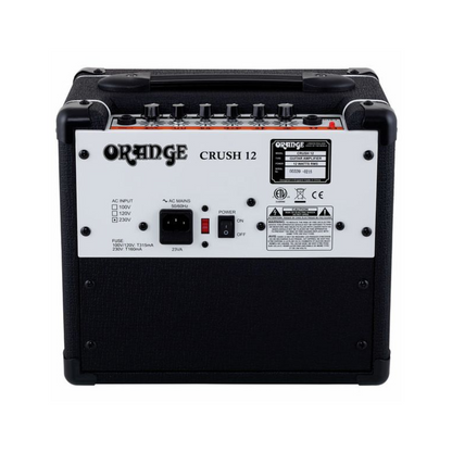 Orange Crush 12 – 12W Guitar Combo Amp, Black ORANGE
