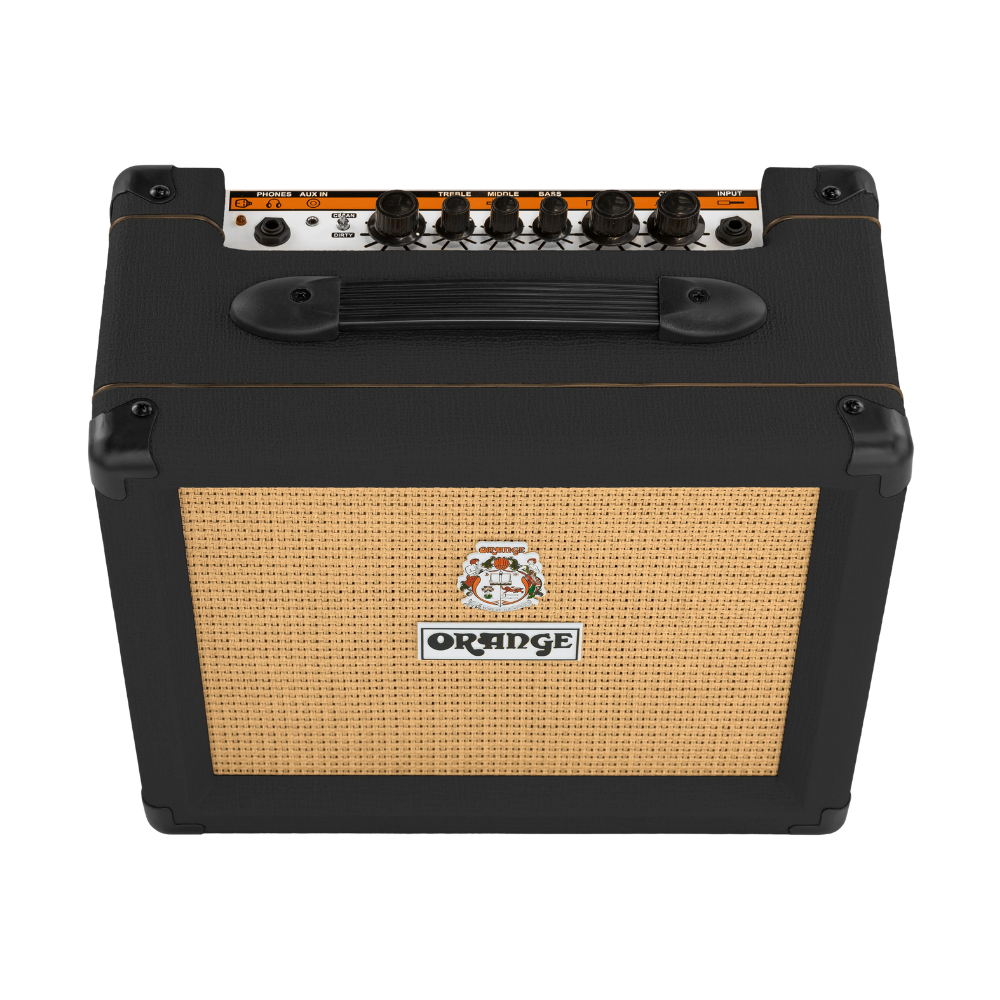 Orange Crush 20 – 20W Twin-Channel Guitar Combo Amp with CabSim and Aux Input, Black ORANGE