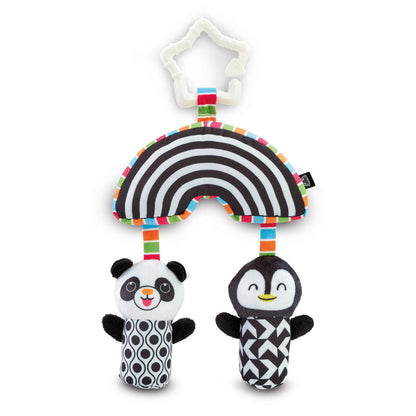 Black & White Baby Wind Chimes Sensory Pram Toy