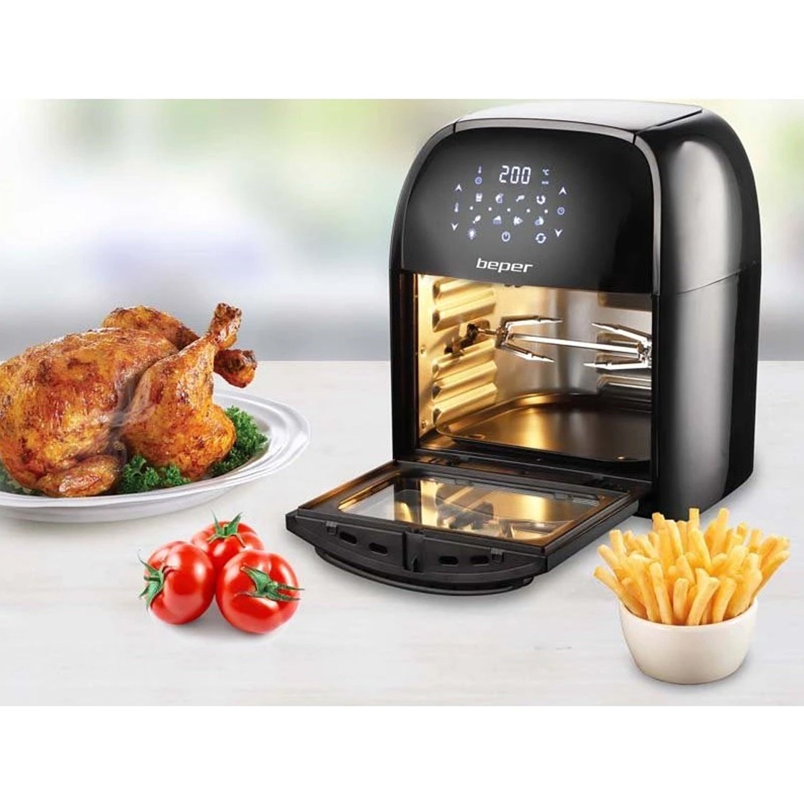 Beper, Multifunctional Digital Air Fryer , 12 Liter