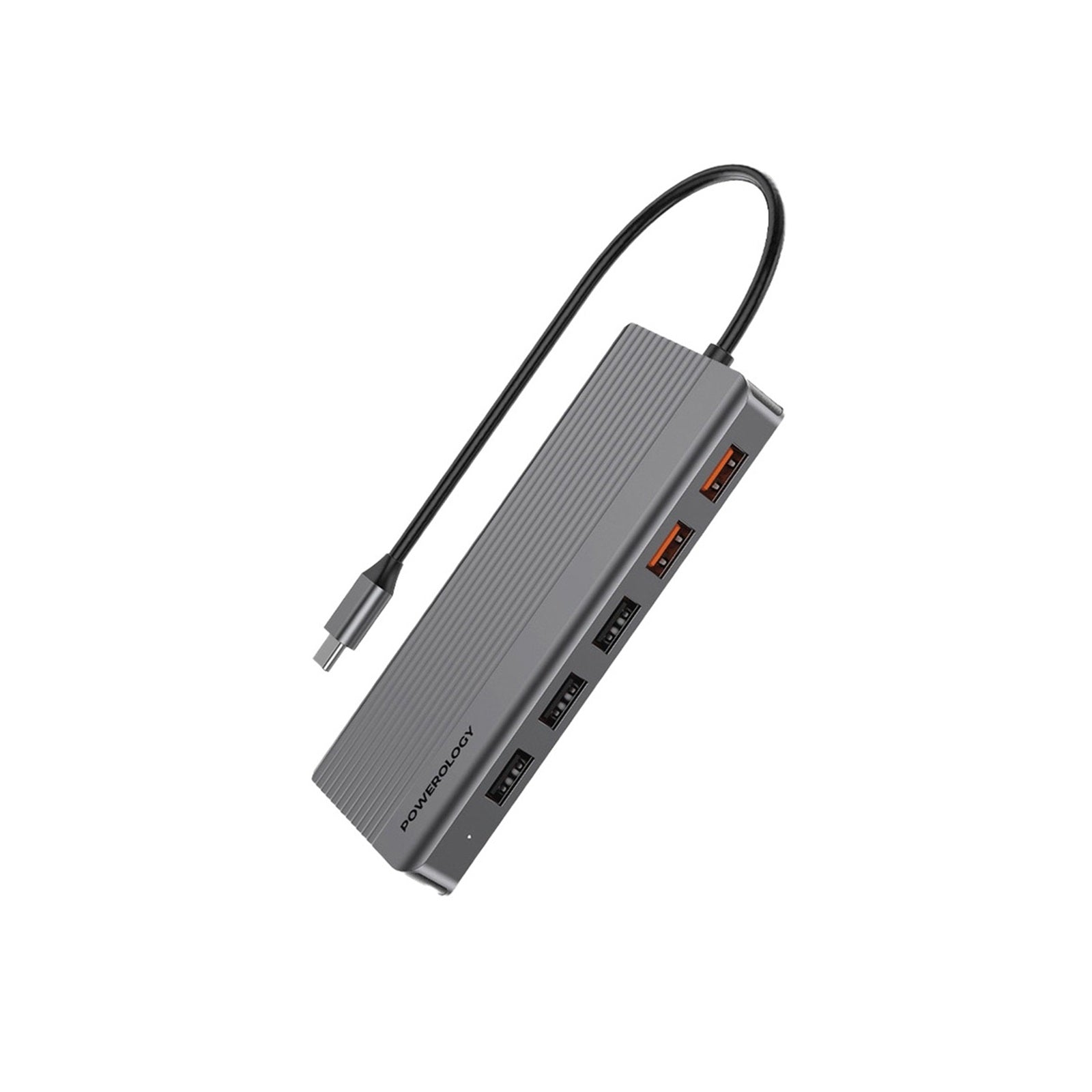 Powerology 12in1 USB-C Hub HDMI Type-C 100W PD Ethernet POWEROLOGY