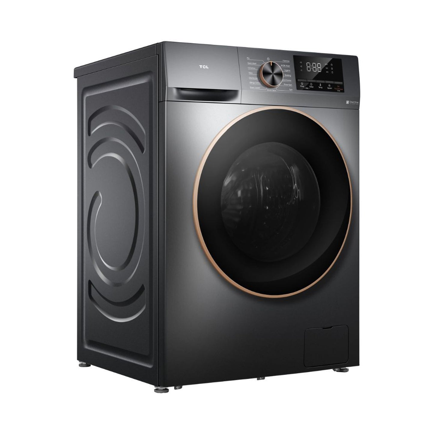 TCL Washer 10 Kg Front Load 1200RPM Dark Grey