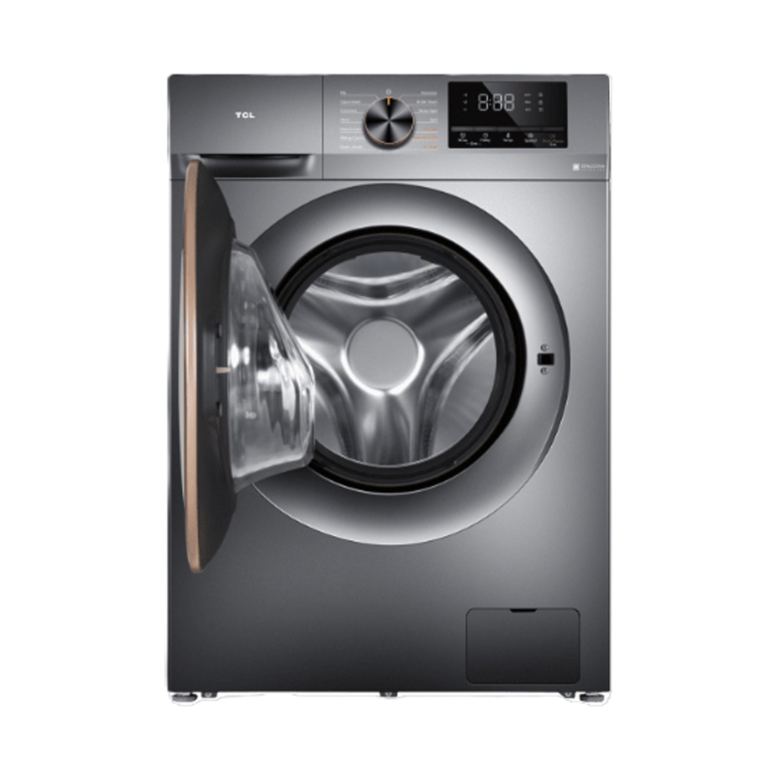 TCL Washer 10 Kg Front Load 1200RPM Dark Grey