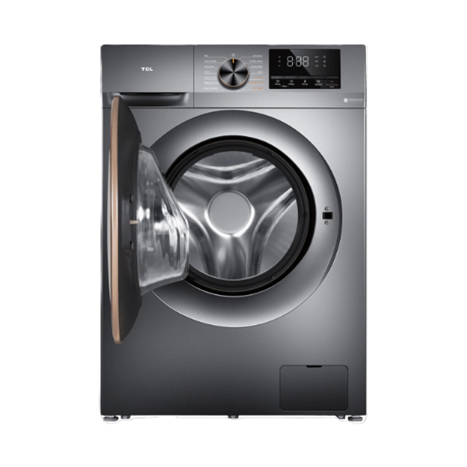 TCL Washer 10 Kg Front Load 1200RPM Dark Grey(BU)