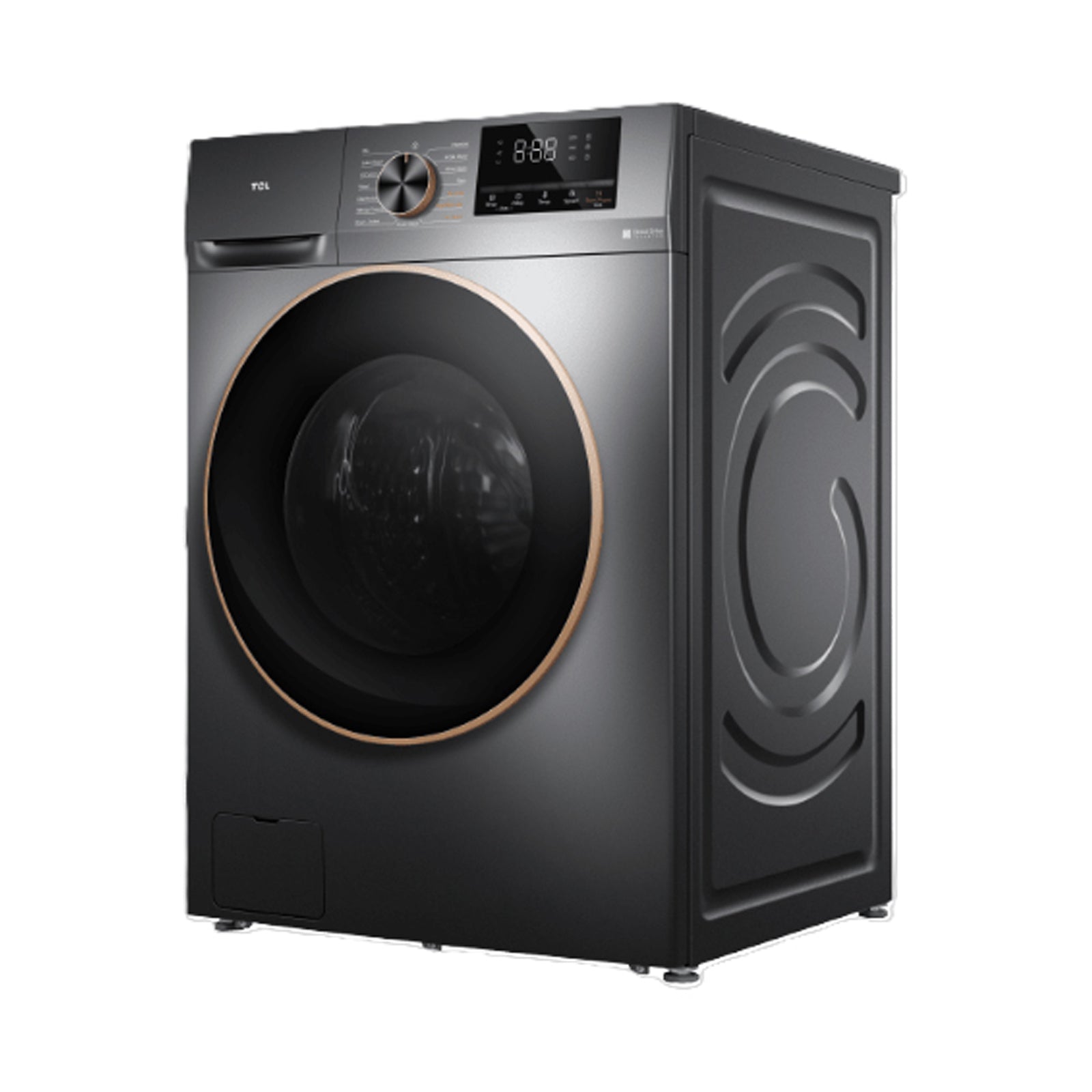 TCL Washer 10 Kg Front Load 1200RPM Dark Grey(BU)