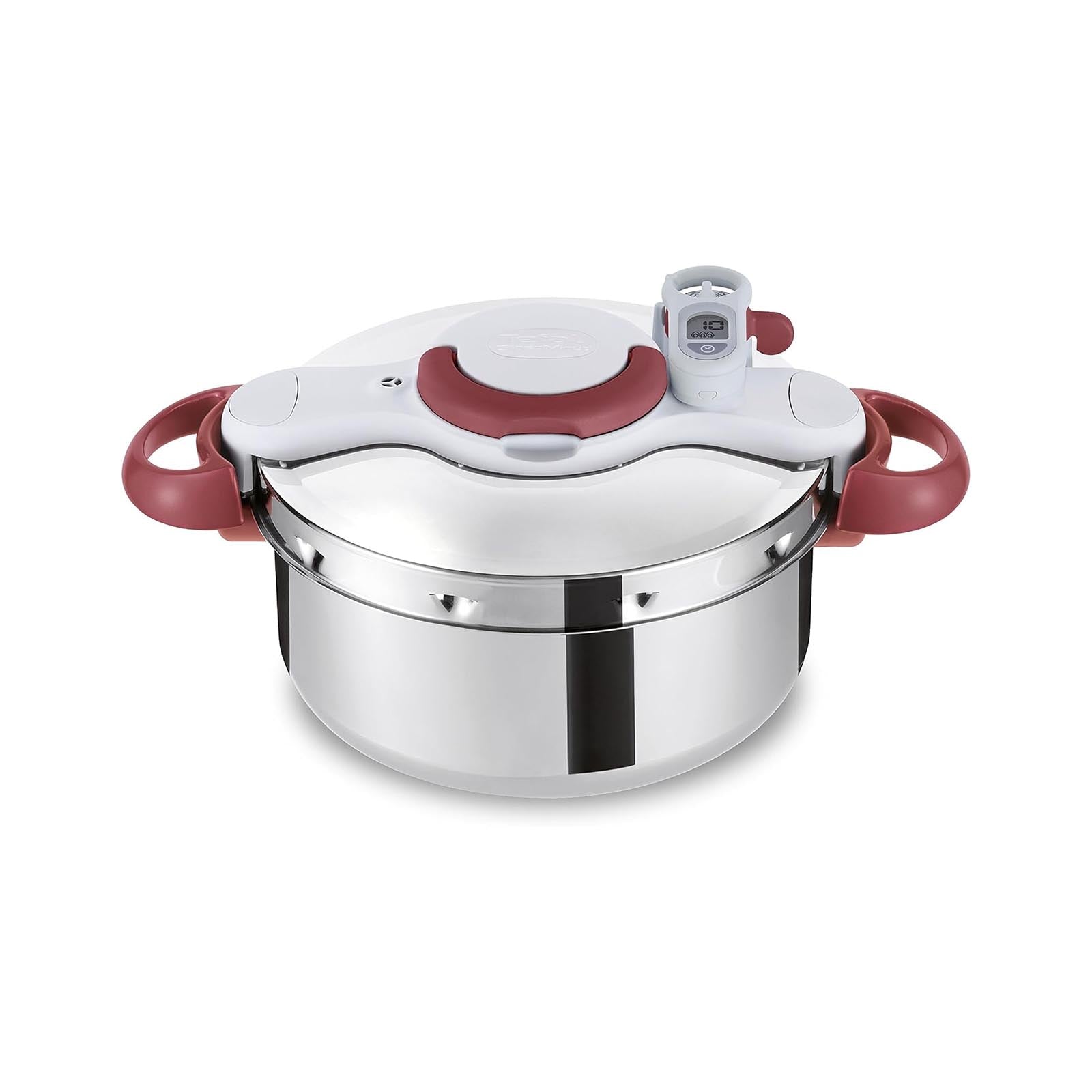 Tefal Clipso Minut 'Perfect Pressure (6L) Stainless Steel/Wh