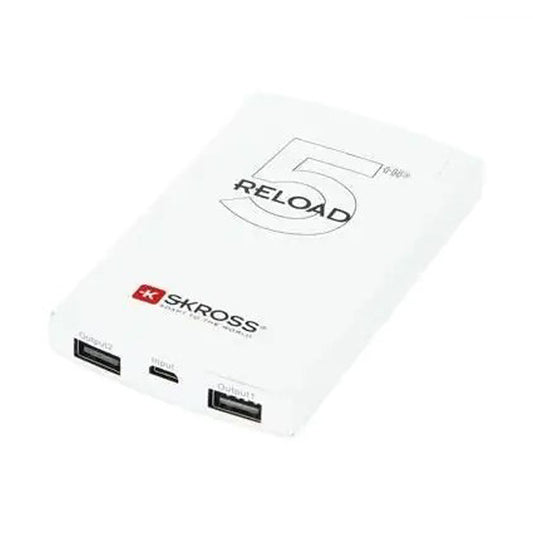 SKROSS POWER BANK RELOAD 5HP 5000mAh+ MICRO USB CABLE ,WHITE