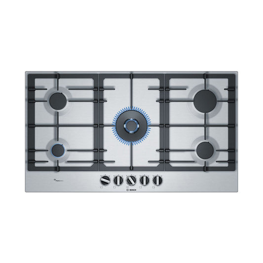 BOSCH Hob 90 cm 5 Gas Burners Safety Stainless Steel