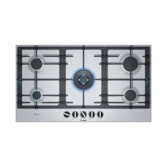 BOSCH Hob 90 cm 5 Gas Burners Safety Stainless Steel (BU)