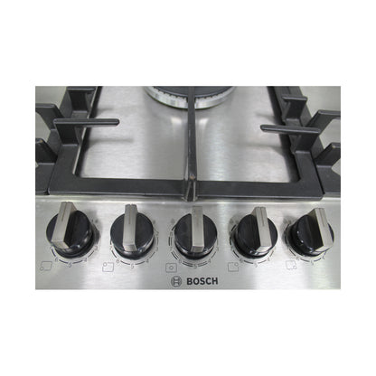 BOSCH Hob 90 cm 5 Gas Burners Safety Stainless Steel (BU)