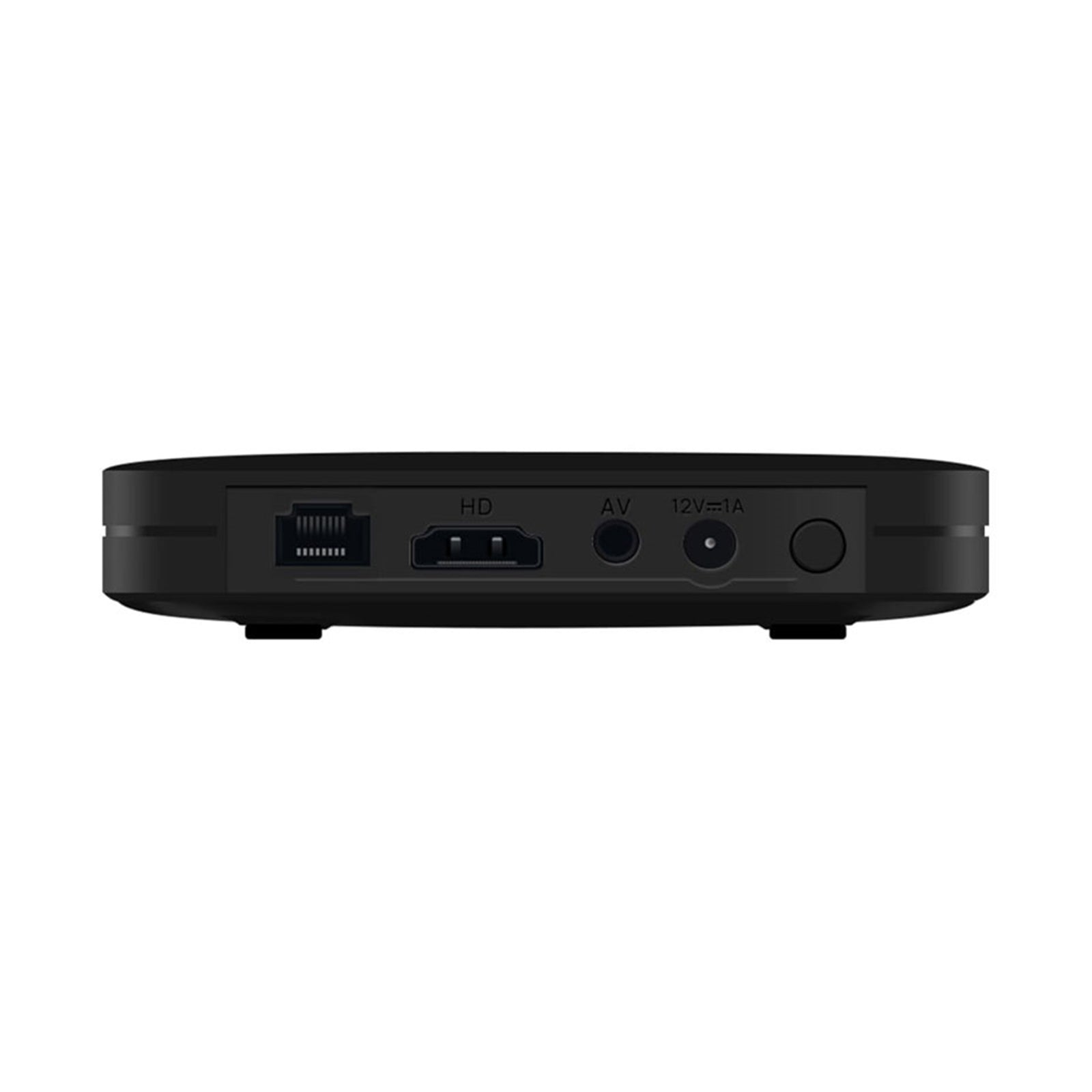 PORODO Android TV Box 1080P 8GB ROM Support 4K - Black