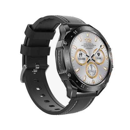 Porodo Hype Smart Watch with Earbuds and Black Leather Band PORODO