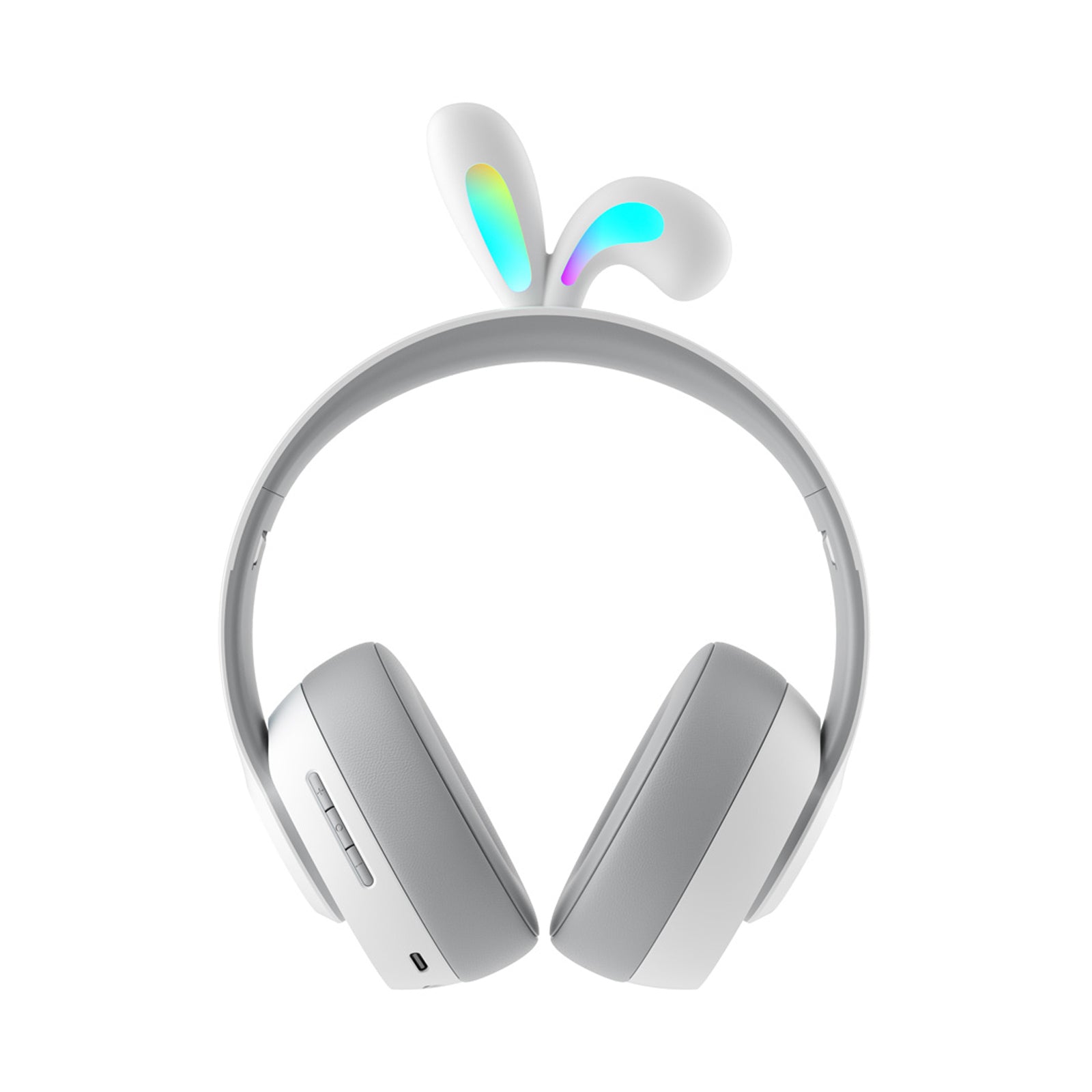 PORODO SOUNDTEC KIDS NC HEADPHONE RABBIT EARS LED LIGHT-GREY