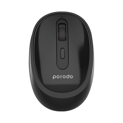 Porodo Dual Mode Wireless BT Keyboard with Mouse - Black